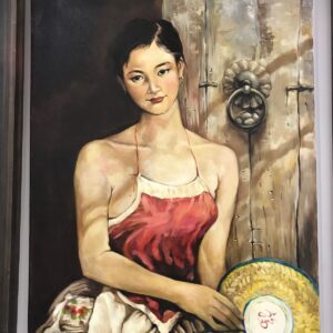 Rustic memories painting Dubai – vintage portrait wall art UAE