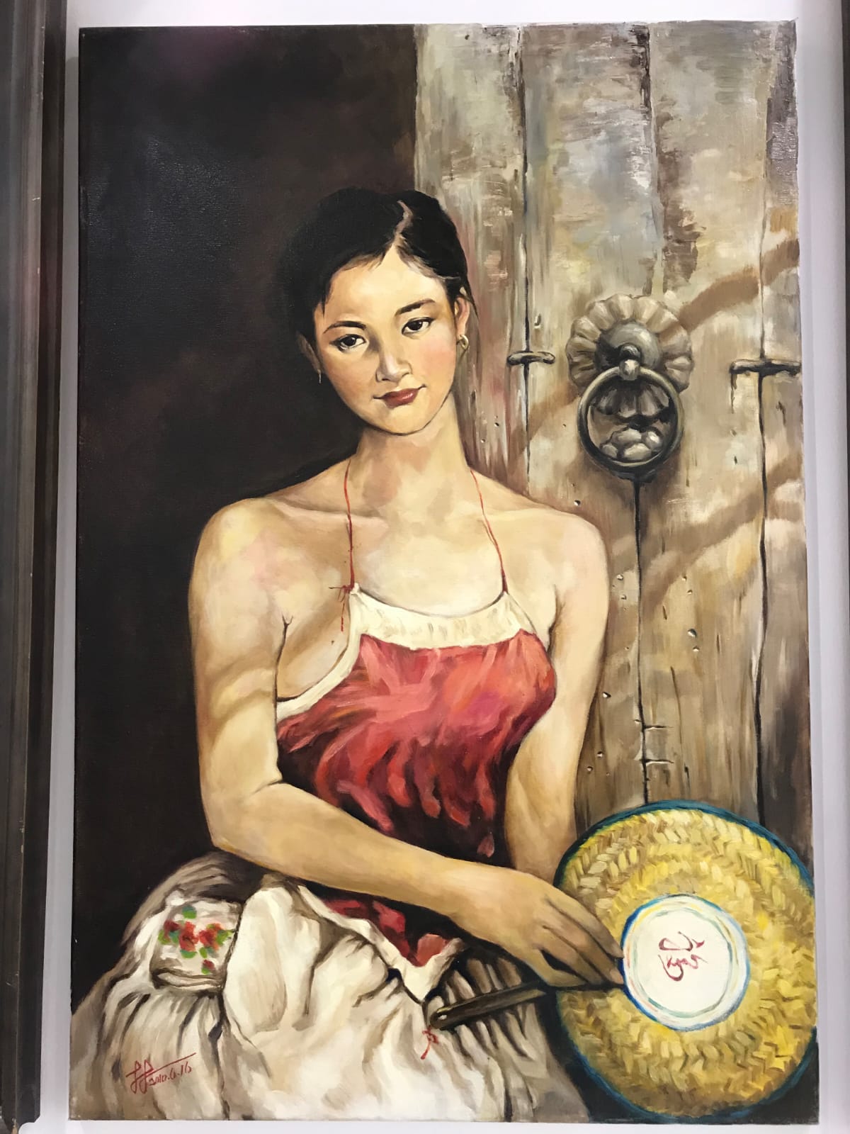 Rustic memories painting Dubai – vintage portrait wall art UAE