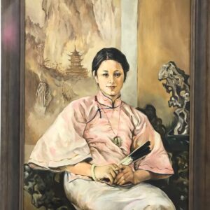 Traditional elegance painting Dubai – classic portrait wall art UAE